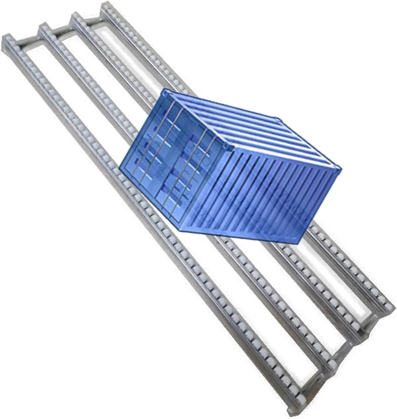 Stainless Steel Roller Conveyor Belt For Light Duty Gravity Conveyor Table With ABS Plastic Rollers And Stainless Steel Frame.