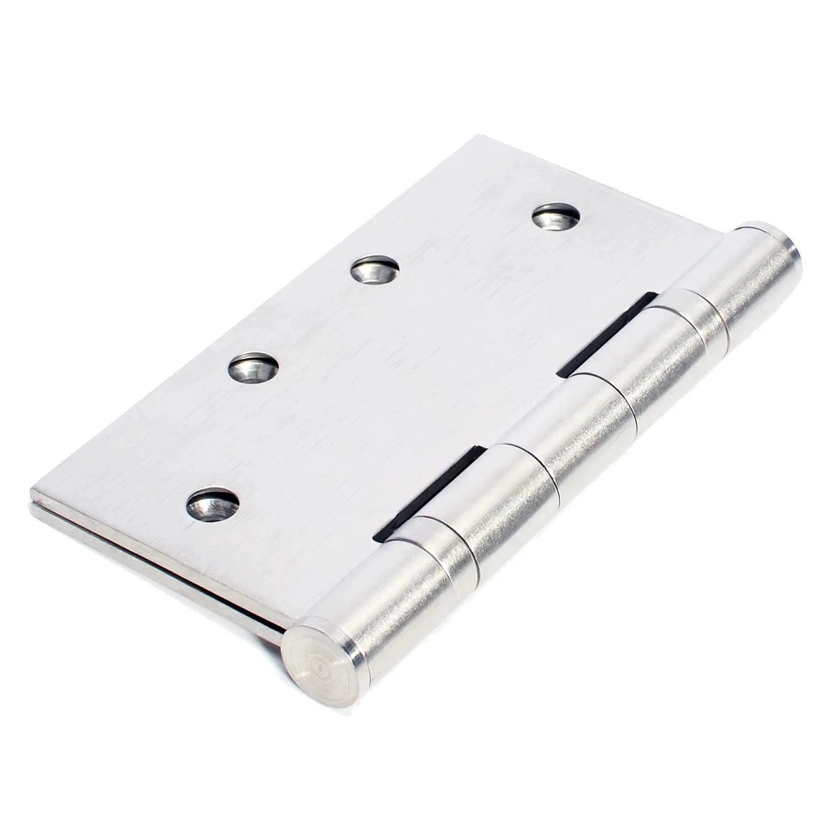 3-Pack Heavy Duty Commercial Door Hinge with Silent Steel Plain Bearing, 4.5 inch X 4.5 inch, Thickness 3 mm Stainless Steel