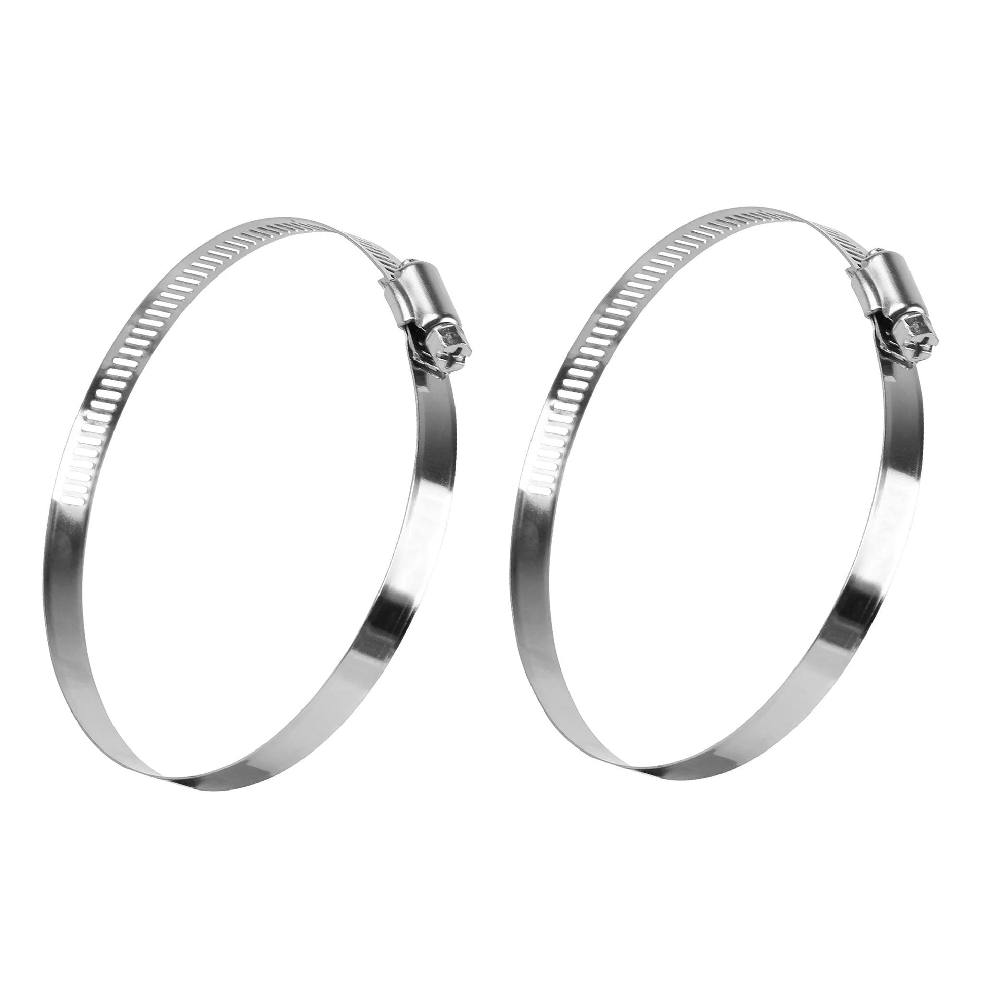 Stainless Steel 6 Inch Duct Hose Clamp Adjustable Diameter 140 To 160mm Worm Drive Clamp For Plumbing Dryer Vent Automotive Mechanical