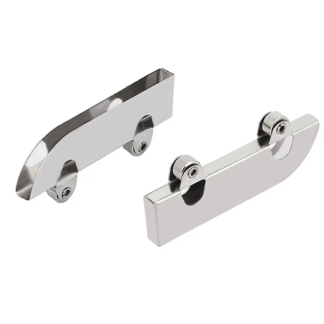 Glass Pulley Set Stainless Steel Sliding Roller For Display Cabinet Doors 5.0mm Groove 8 Pieces Durable Silver Hardware close-up view