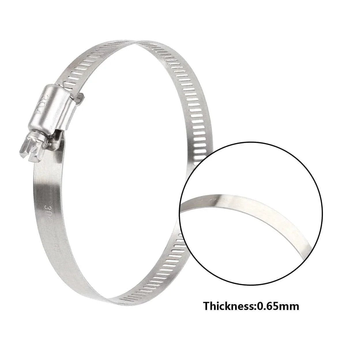 30 Pcs 3 Inch Adjustable Stainless Steel Hose Clamps Worm Gear Clamps 72 To 95mm Range Duct Clamp For Automotive Water Pipe Hose Clip 304 Stainless Steel Durable Rust Resistant Heavy Duty Construction For Tough Everyday Use