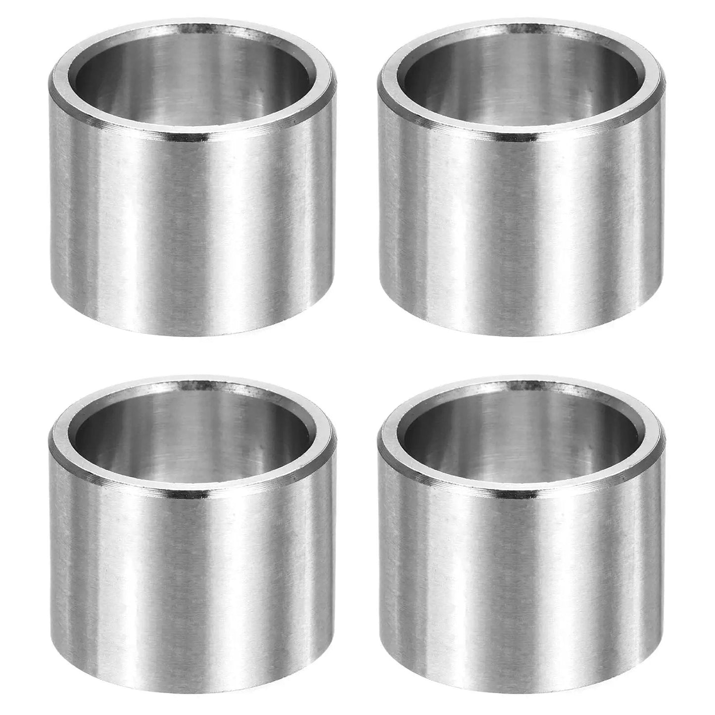 Four Pcs M20 304 Stainless Steel Spacers ID 20mm OD 25mm Unthreaded Round Standoff Bushings 20mm Length Silver For Screws Bolts