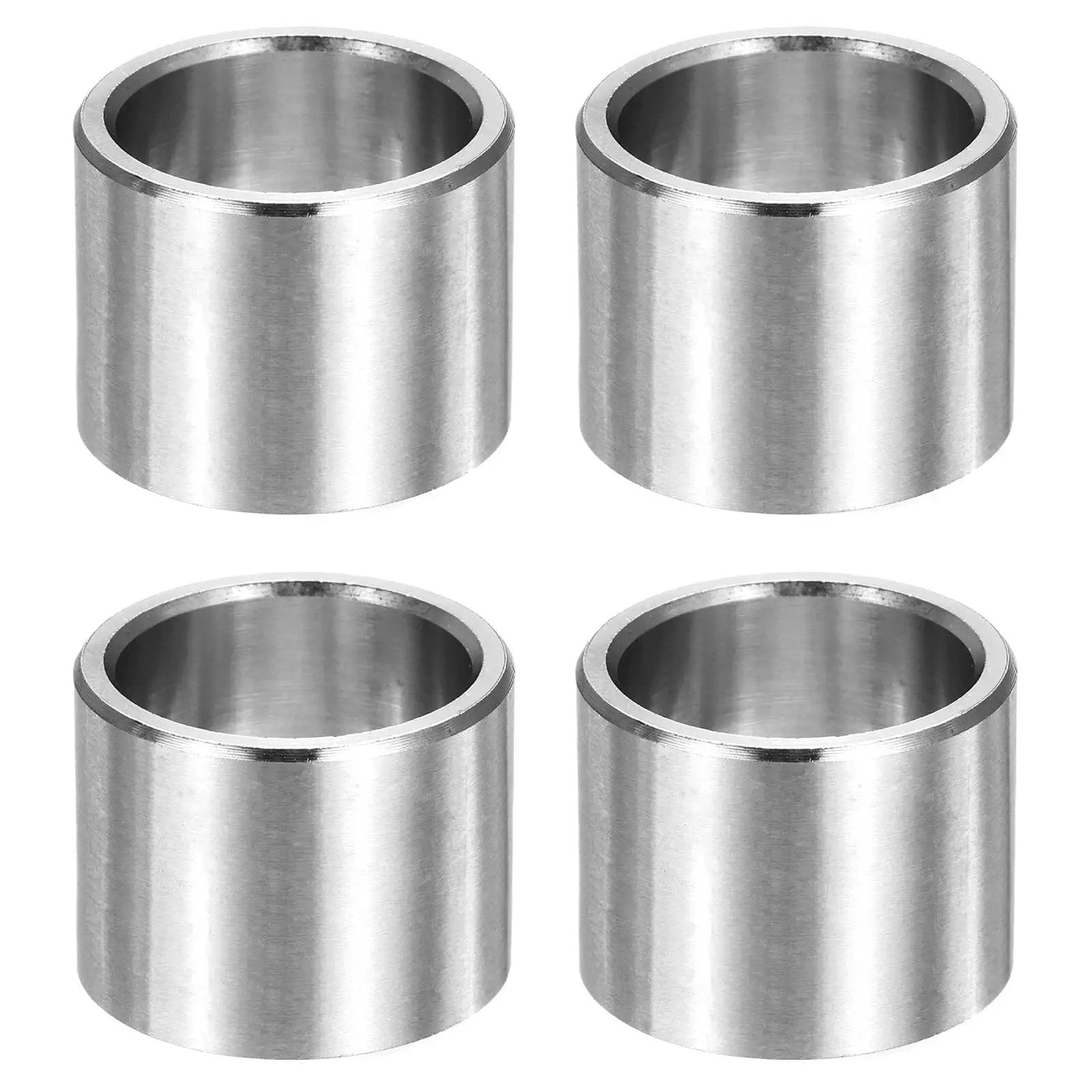 Four Pcs M20 304 Stainless Steel Spacers ID 20mm OD 25mm Unthreaded Round Standoff Bushings 20mm Length Silver For Screws Bolts