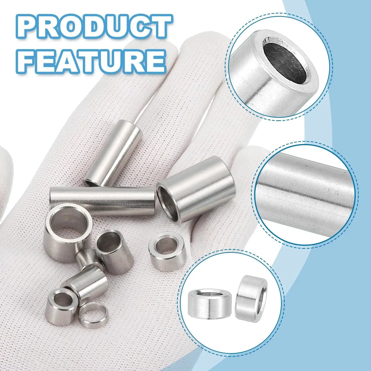 Stainless Steel M8 Spacers Set 8mm ID x 12mm OD x 5mm Long Round Bushing Standoffs For 5 16 Inch Screws Bolts Nuts 12 Pieces Made From 304 Grade Stainless Durable Spacing For Rotating Assemblies And Mechanical Projects