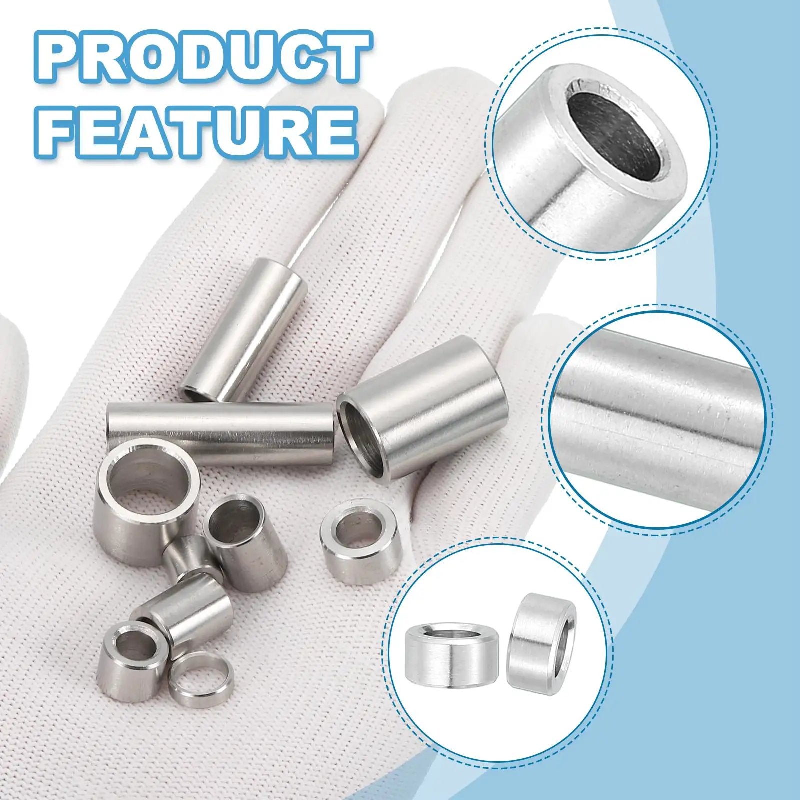 Stainless Steel M8 Spacers Set 8mm ID x 12mm OD x 5mm Long Round Bushing Standoffs For 5 16 Inch Screws Bolts Nuts 12 Pieces Made From 304 Grade Stainless Durable Spacing For Rotating Assemblies And Mechanical Projects