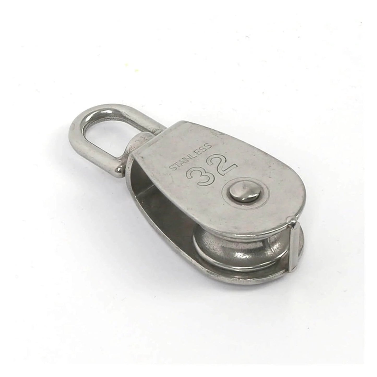 Stainless Steel Pulley M25 Single Wheel Swivel Lifting Rope Pulley Set Lifting Wheel Tools(M25)