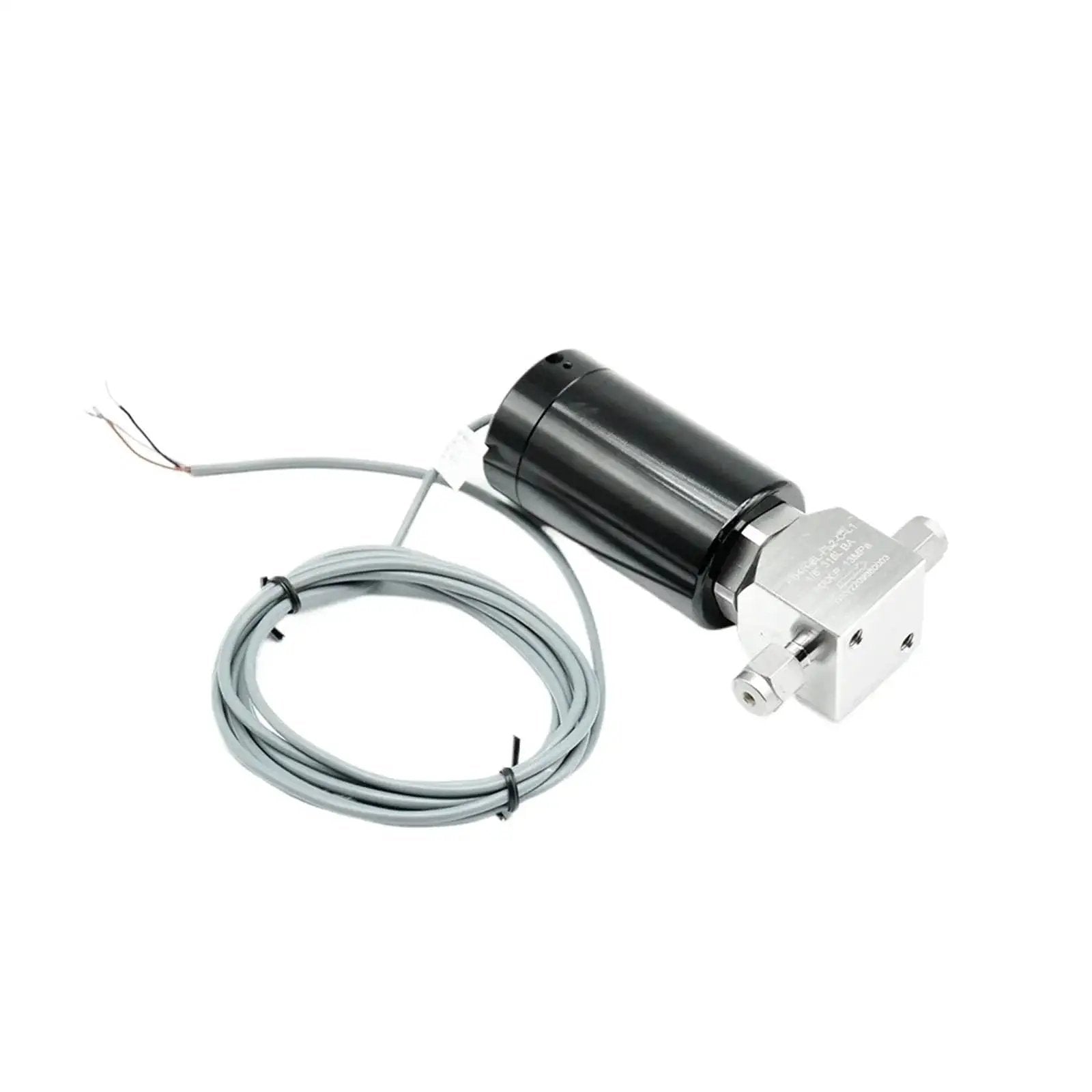 High Purity Gas Stainless Steel Pneumatic Diaphragm Valve Quarter Inch with wire for lab and industrial pressure control.
