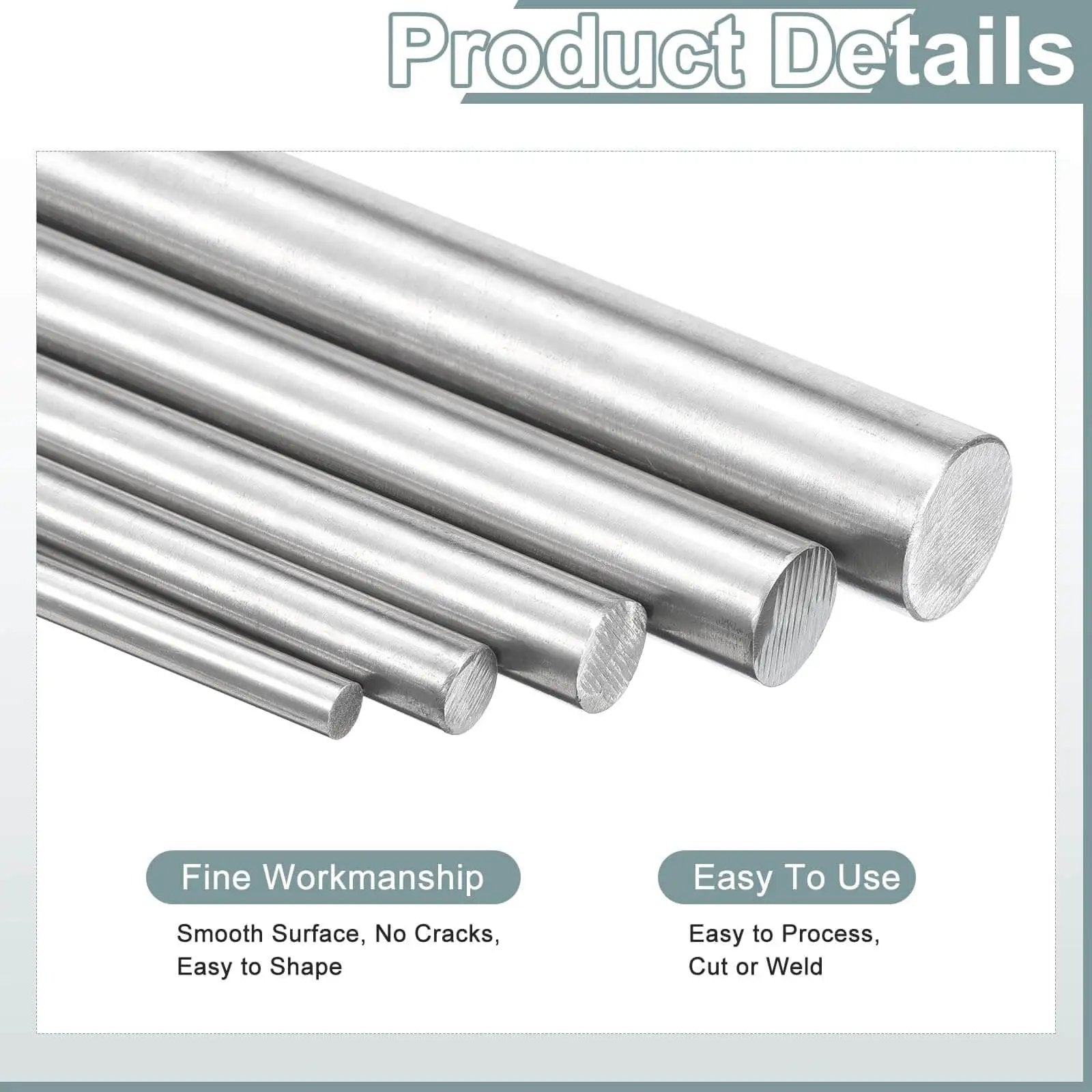 Five Pack Of 304 Stainless Steel Rods 3.5mm By 254mm Solid Round Bar Stock Designed For Model Planes Boats Cars And Ships