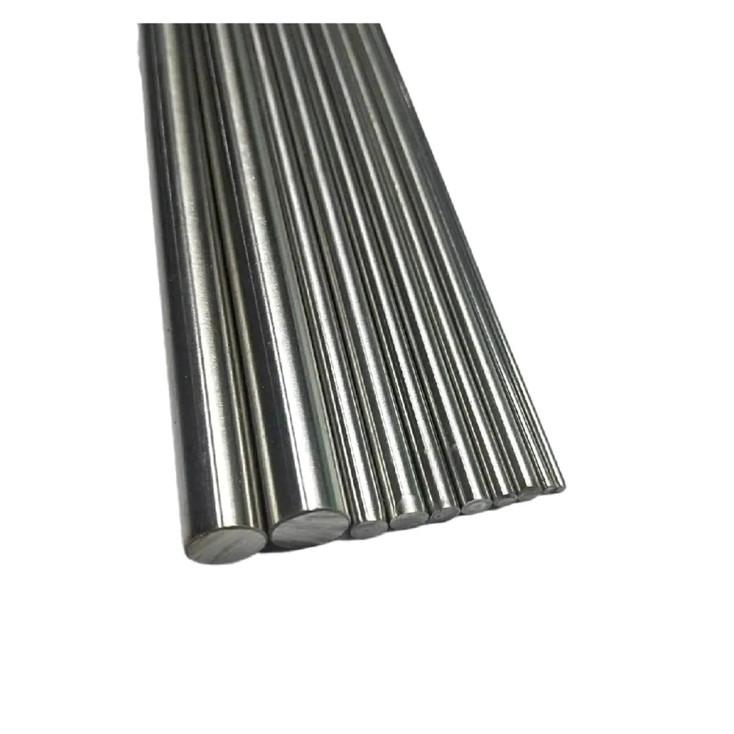 304 Stainless Steel Shaft Rod 8mm 10mm Linear Ground Bar for Milling, Drilling, and Turning displayed in various diameters