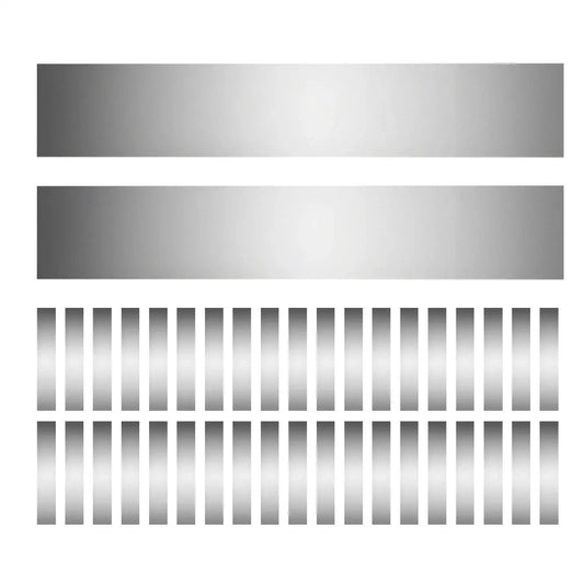 Shim Stock Assortment Set 50 Pieces 304 Stainless Steel Metal Shims 1 Inch Wide By 6 Inches Long With 10 Thicknesses Five Pieces Each