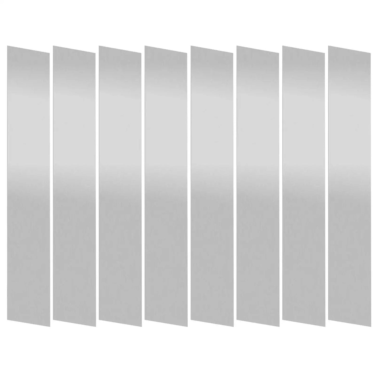 Stainless Steel Shim Stock Strips Set 10 Pieces 1 Inch Wide By 6 Inches Long 0.012 Inch Thick Pro Grade 304 Silver Metal Strips