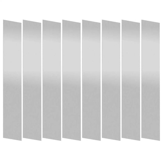 Stainless Steel Shim Stock Strips Set 10 Pieces 1 Inch Wide By 6 Inches Long 0.012 Inch Thick Pro Grade 304 Silver Metal Strips