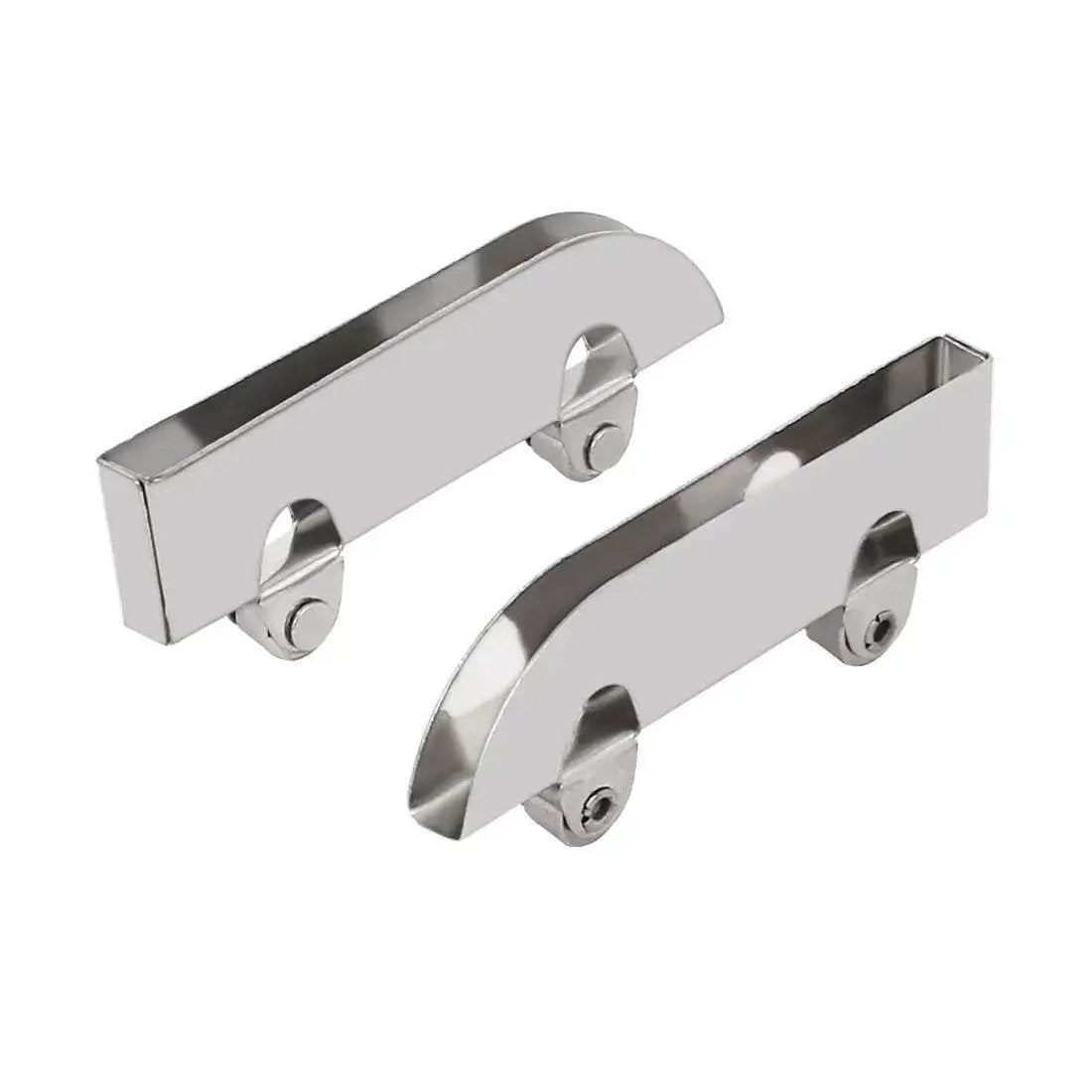 Glass Pulley Set Stainless Steel Sliding Roller For Display Cabinet Doors 5.0mm Groove 8 Pieces Durable Silver Hardware