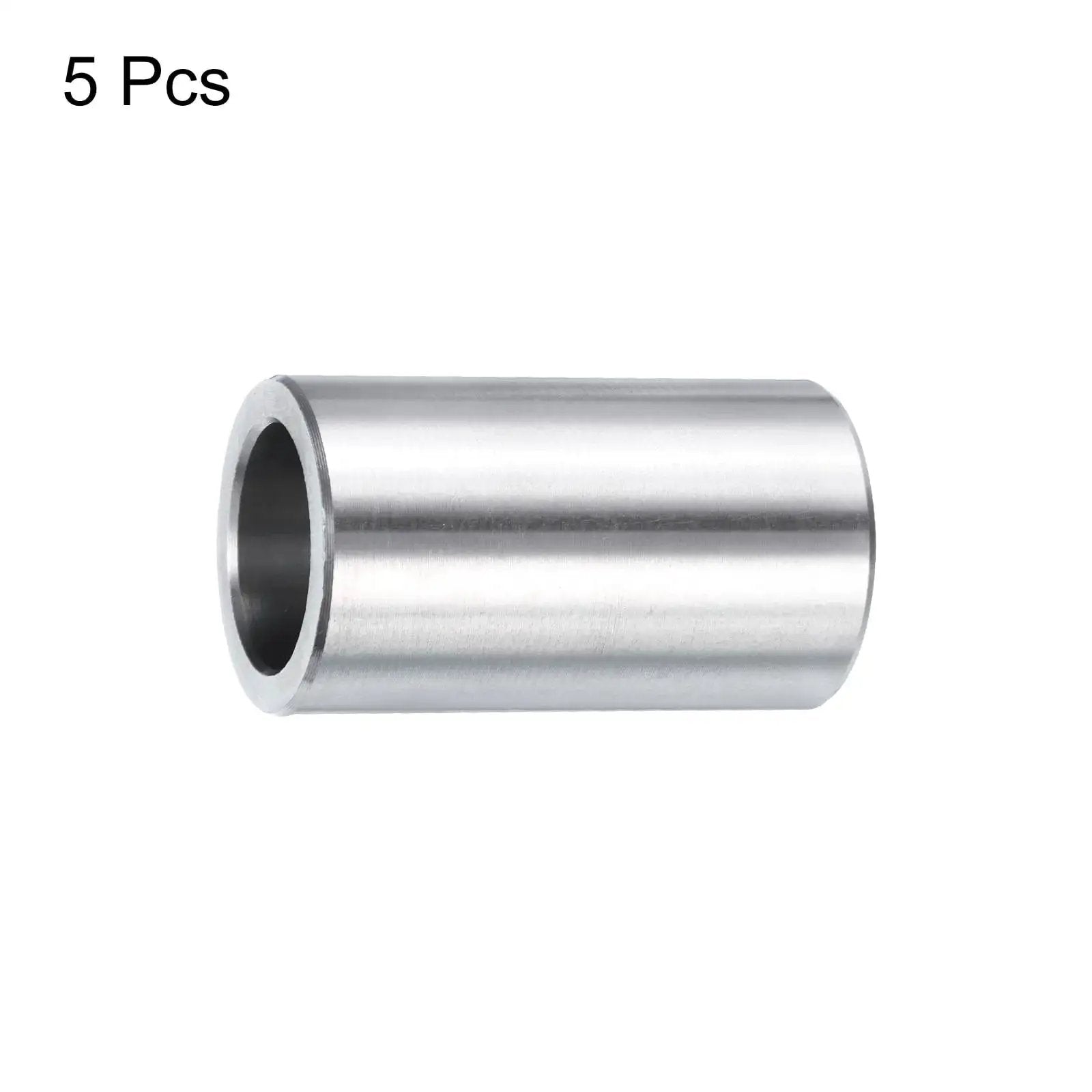 Stainless Steel Spacer 5/8 Bore 7/8 OD 1-1/2 Length, 304 Stainless Round Metal Standoff Bushing Plain Finish For 5/8 Screws Bolts And Rods, Set Of 5