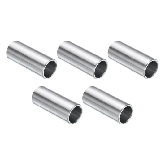 Five Piece Pack Stainless Steel Spacer 1/2 Inch Bore 5/8 Inch Outer Diameter 1-1/2 Inch Length For 1/2 Inch Screws Bolts And Rods
