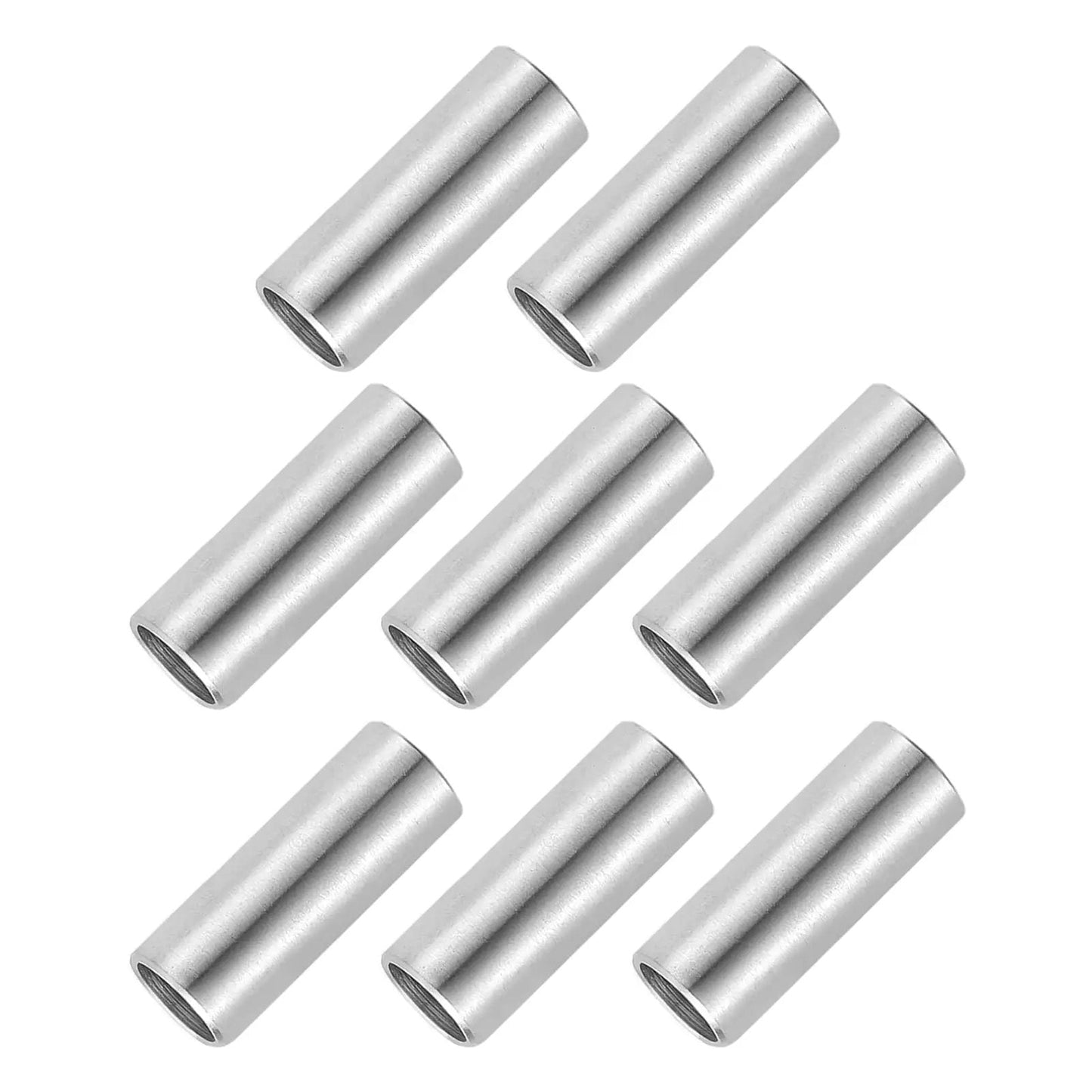 Eight Pack Stainless Steel Spacers 8mm ID 10mm OD 25mm Height 304 Stainless Round Bushing Standoff for Unthreaded Applications