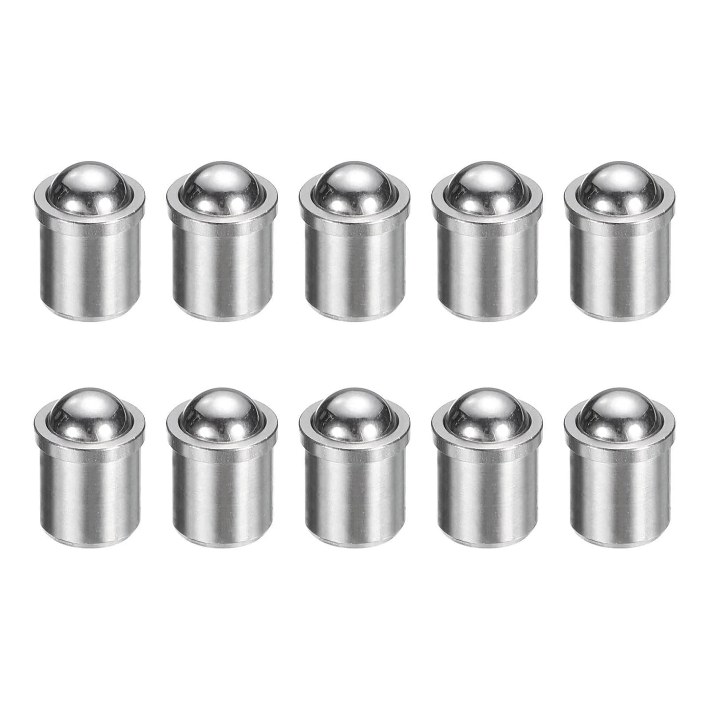 10pcs 6x7mm Ball Point Spring Plungers, Mini Stainless Steel Precision Positioning Ball Catch, 10N Elasticity Push Fit Plungers for Doors, Cupboards, Furniture, Clamps & Mechanical Devices