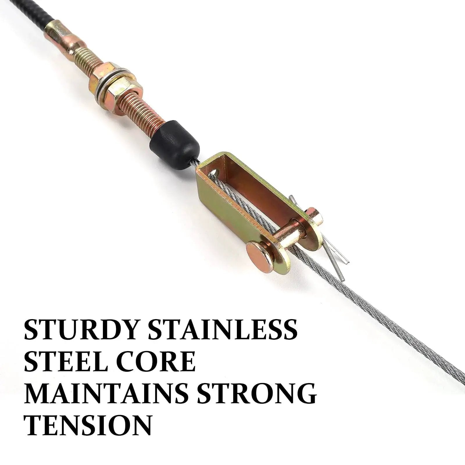 Heavy Duty Vernier Lock Cable with Red Knob delivers precise throttle control with a stainless steel core and dual ball lock mechanism.