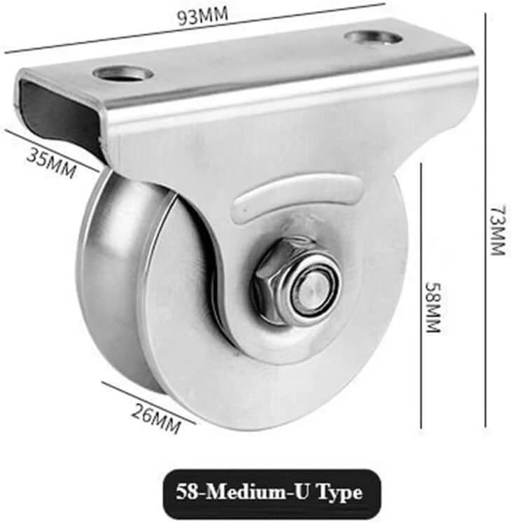 Pulley,Pulley Wheel, Pulley Wheel Clothes line Pulley U Groove Wheel Pulley Stainless Steel Pulley Block Super Silent