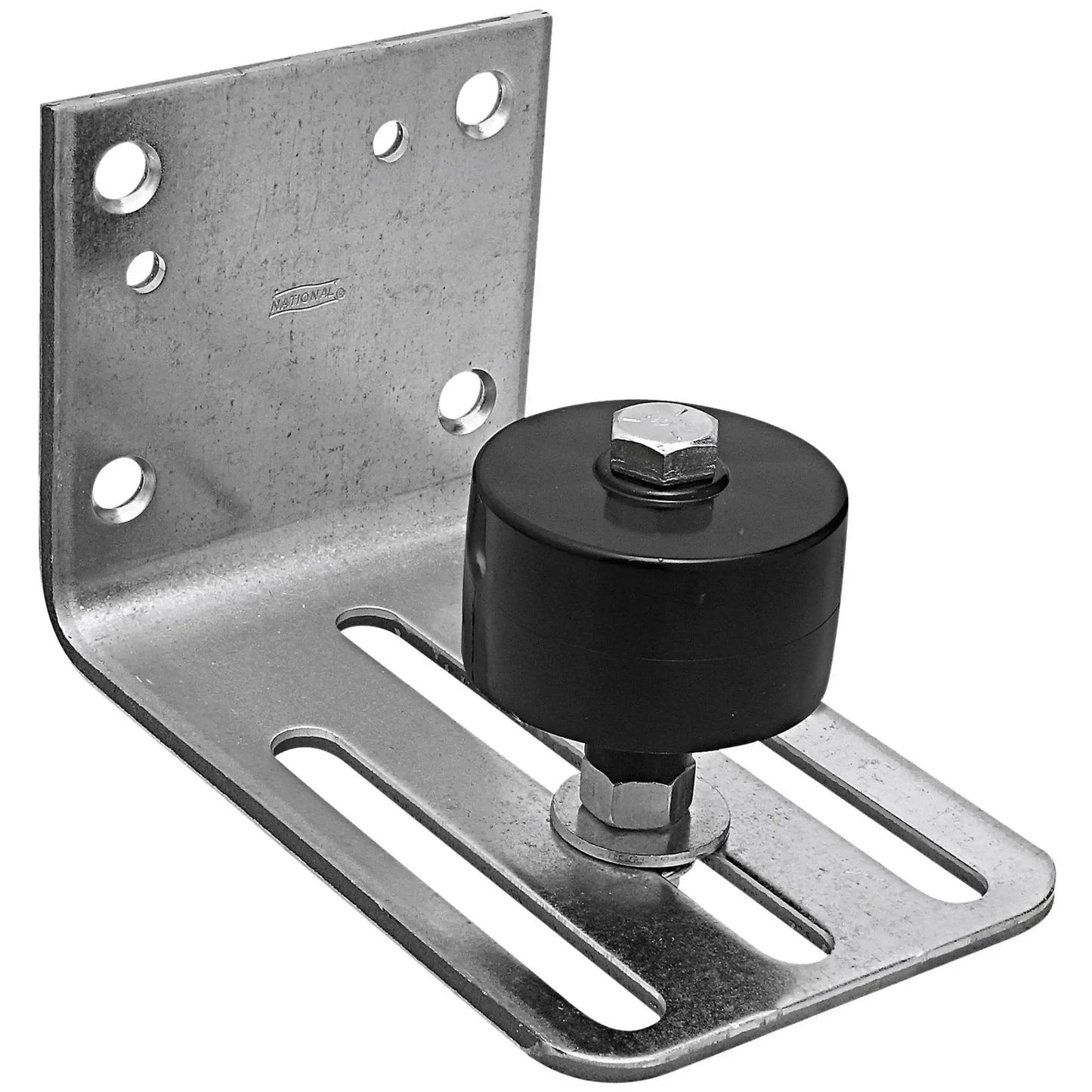 Stay Roller Barn Door Hardware Galvanized N131-490 with steel track and roller system, suitable for interior and exterior doors.