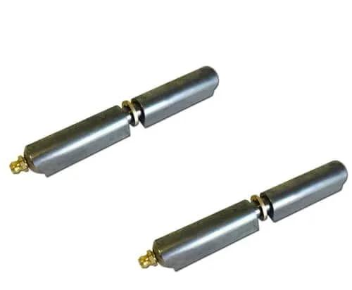 3 Inch Steel Weld On Bullet Hinge With Zerk Grease Fitting And Brass Bushing 2 Pack Heavy Duty Hinge For BBQ Smokers Grills And Doors