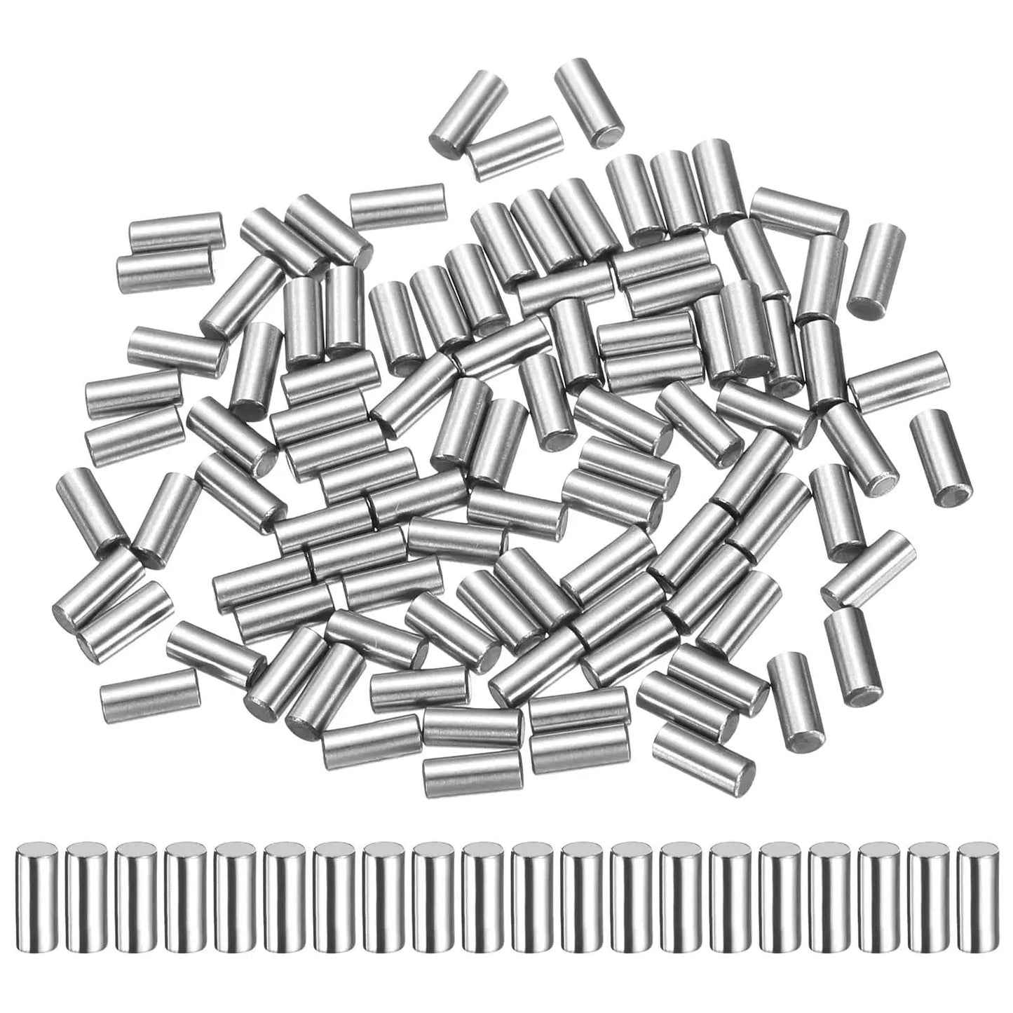 Heavy Duty 100 Pack 2mm By 7mm Dowel Pins Steel Cylindrical Shelf Pins For Cabinets And Shelves With Precision Tolerance