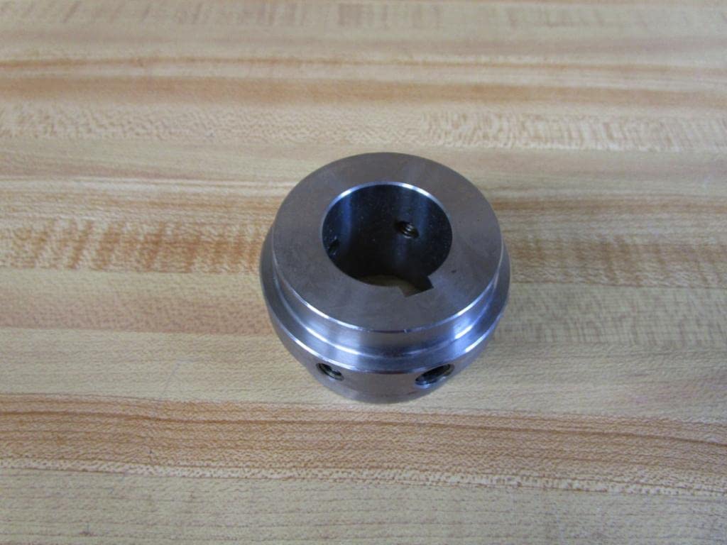 1/1250 Inch Bore 2 Inch Outer Diameter Flanged Bore Hub With Keyway And Set Screws, Steel, 6600 RPM, Built Tough Heavy Duty Industrial Grade Coupling Hub, Part 7300255