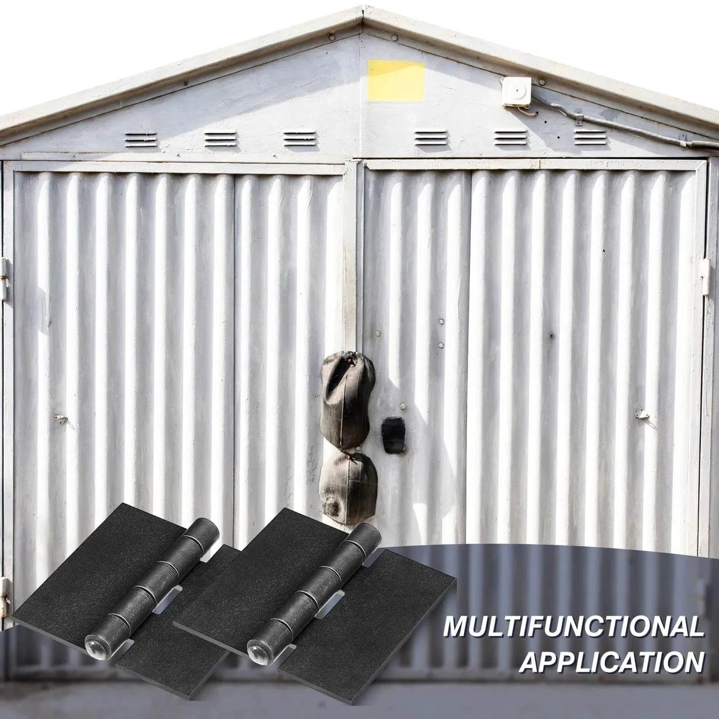 2 Pieces 3 Heavy Duty Weldable Hinges 12 Ga welding long lasting steel butt hinge shown for trailer door gates