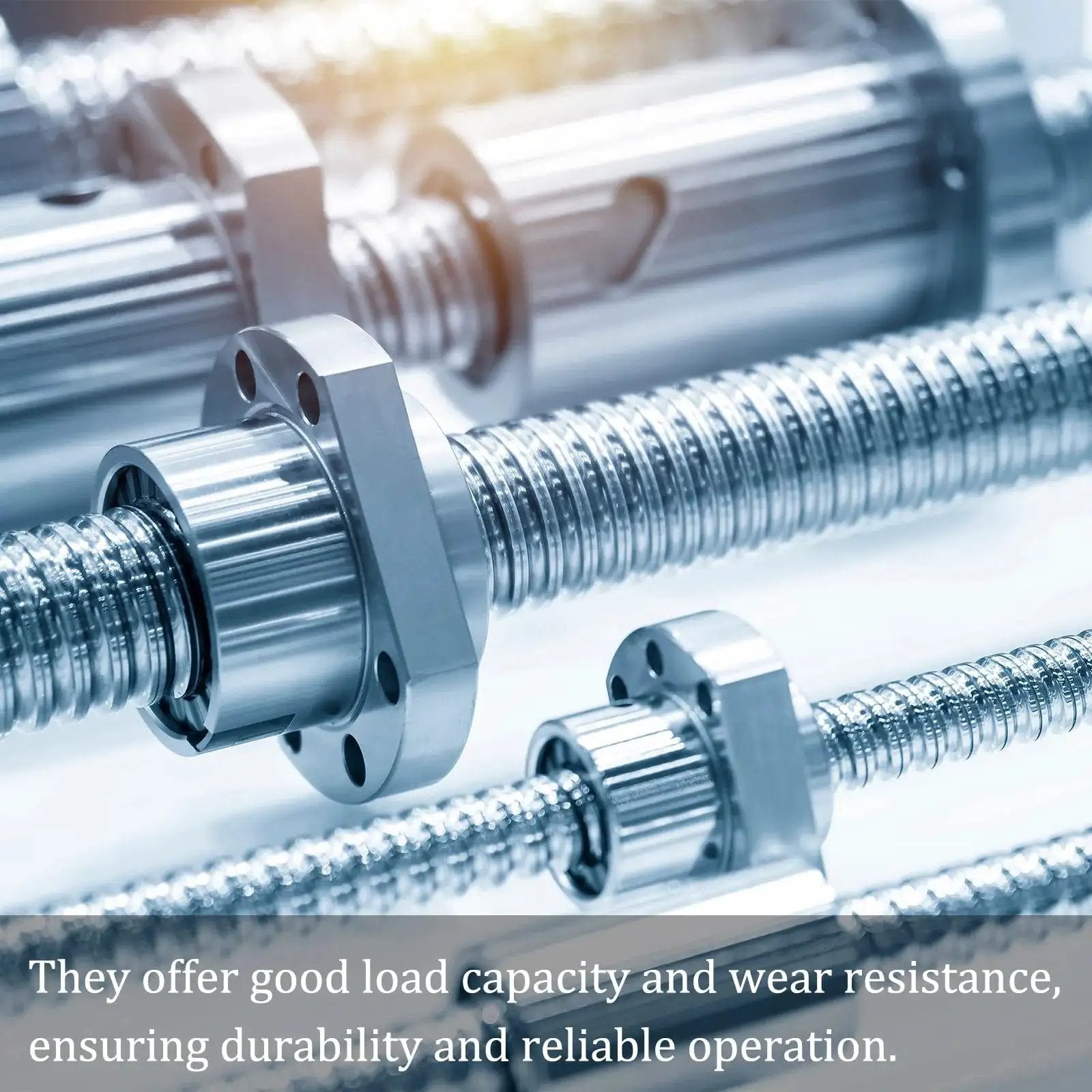Steel machinery components with focus on durability, showcasing load capacity and wear resistance, ensuring reliable operation.