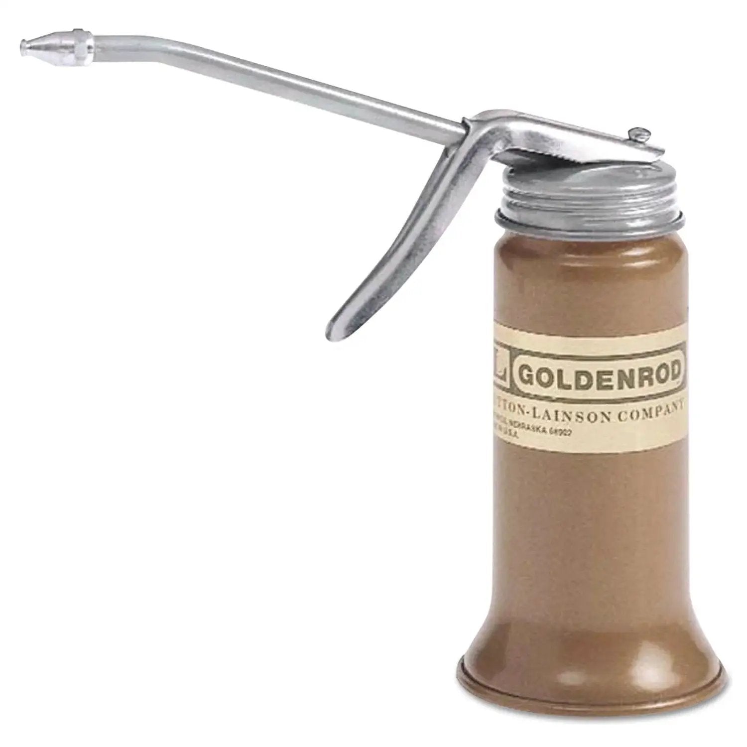 6 Oz Steel Oiler With 5 Inch Rigid Spout Copper Bronze Powder Coat Finish For Easy Lubrication In The Shop