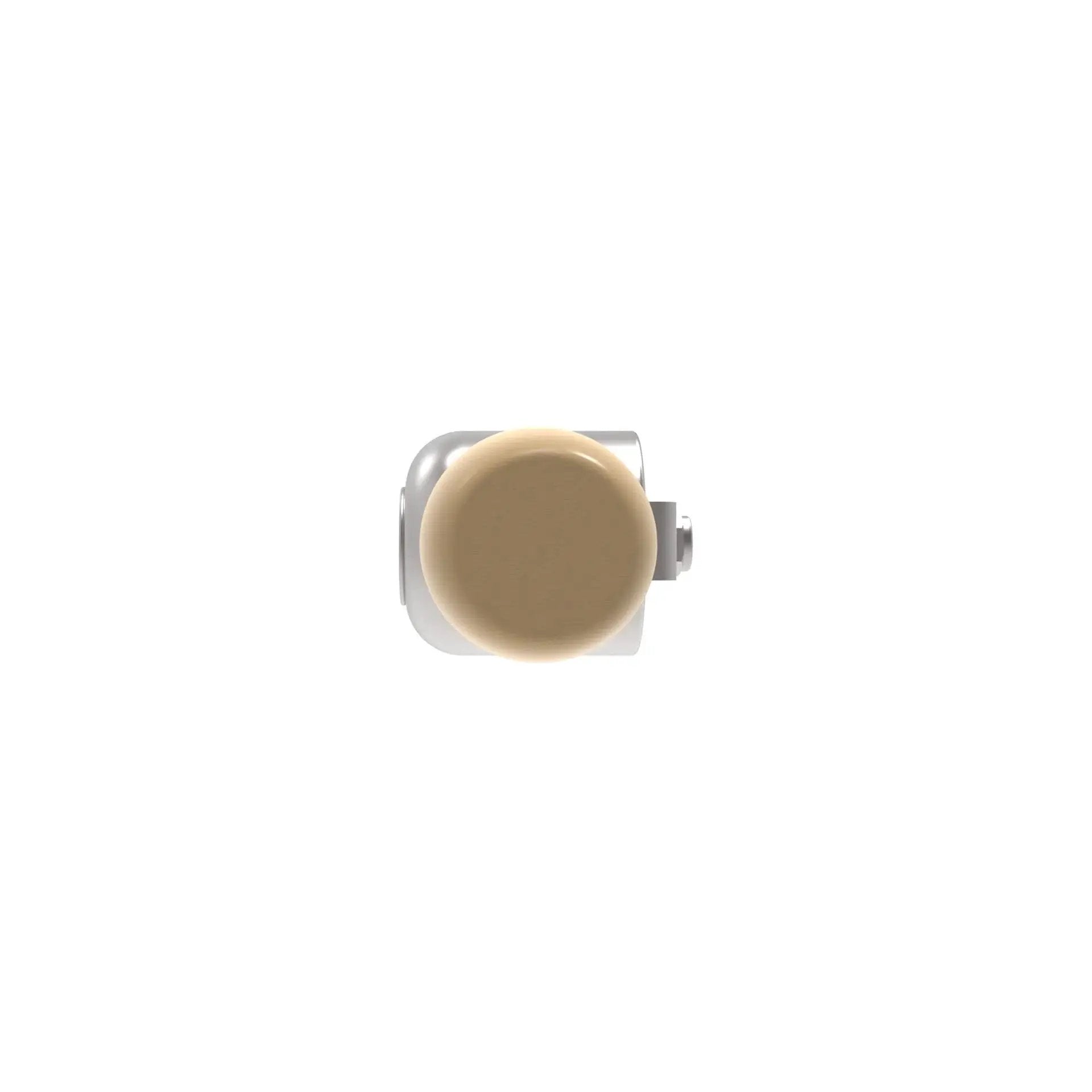 Top view of Heavy Duty Steel Seam Roller With 2 Inch By 2 Inch Radius End For Construction Use Built Tough With Enclosed Bearings For Smooth Rolling