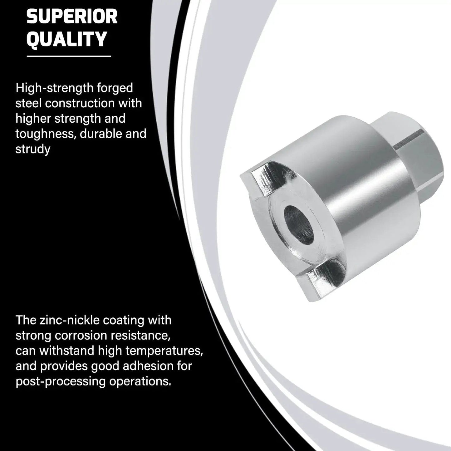 Heavy Duty Shift Shaft Bushing Tool For Mercury Mariner Mercruiser Outboards Replaces 18 9817, zinc-nickel finish, side view.