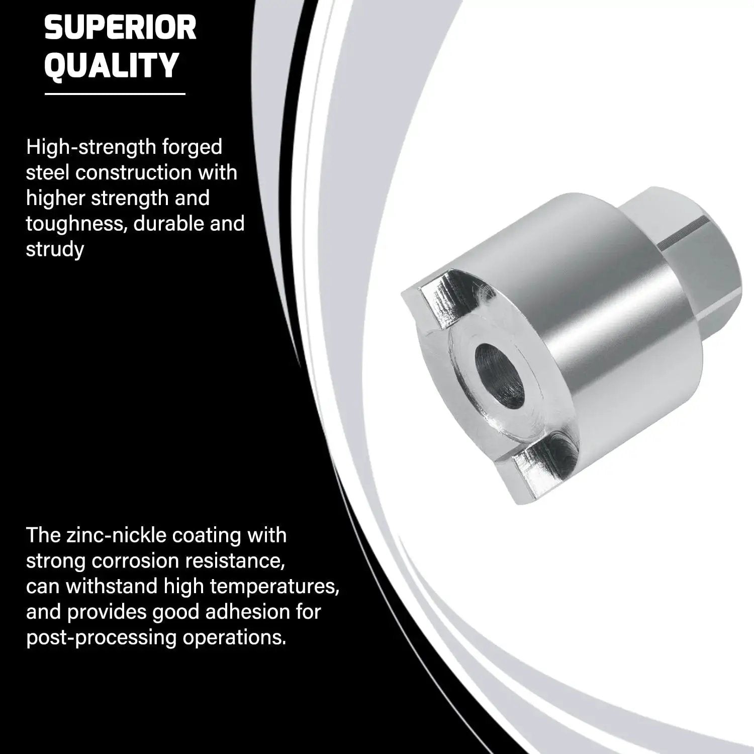 Heavy Duty Shift Shaft Bushing Tool For Mercury Mariner Mercruiser Outboards Replaces 18 9817, zinc-nickel finish, side view.