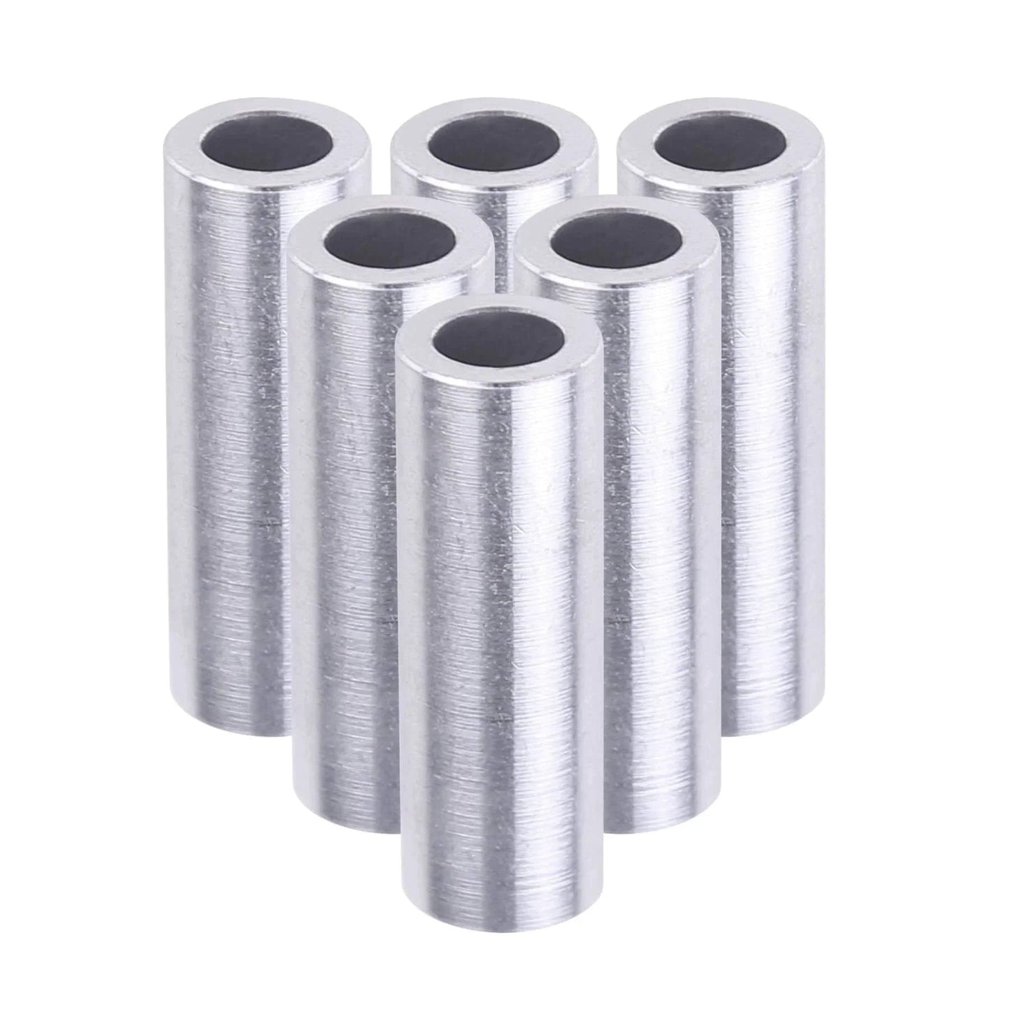 10 Pack Steel Spacers 3/8 Inch Inner Diameter 1/2 Inch Outer Diameter 1-1/2 Inch Length Round Bushing Screw Standoff Spacer