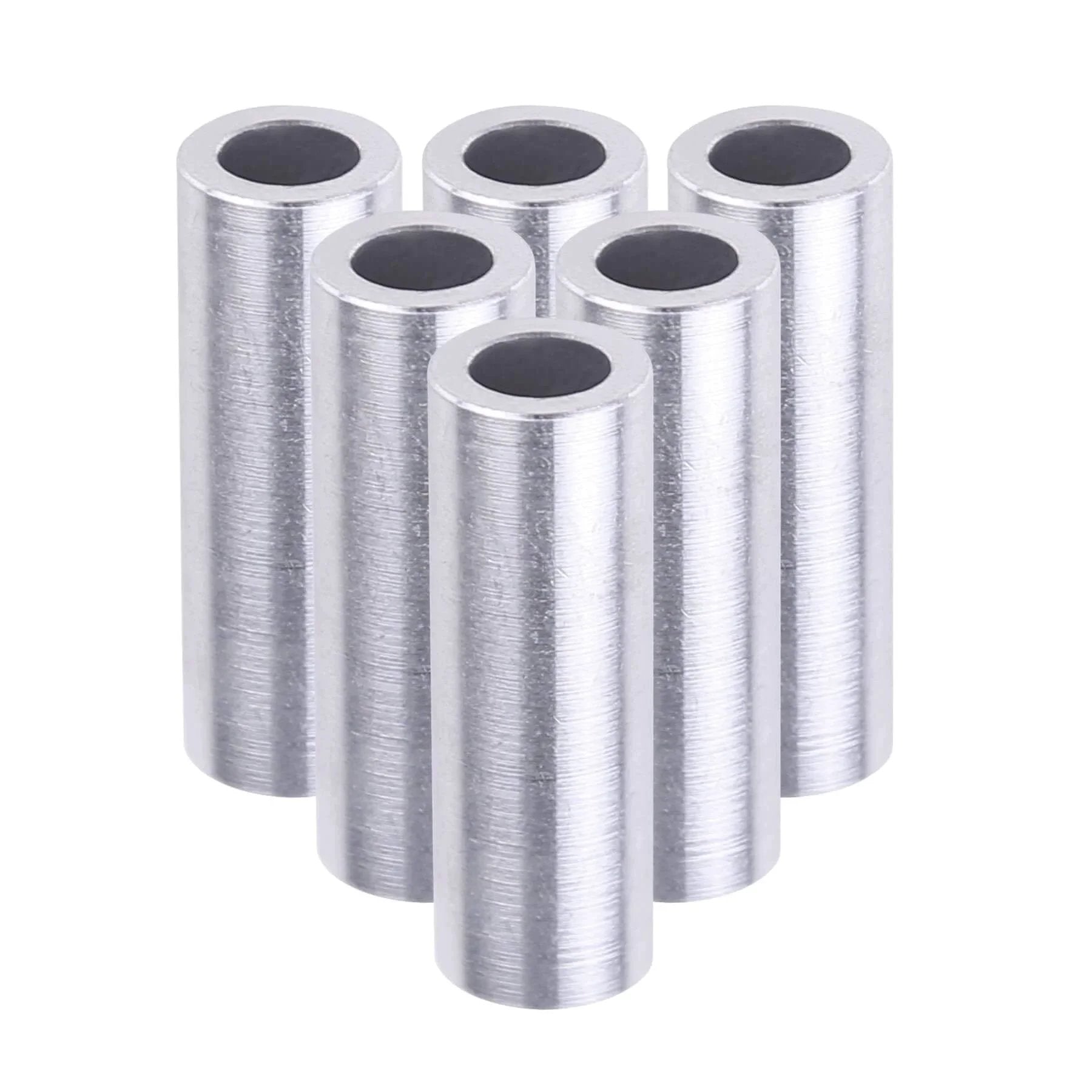 10 Pack Steel Spacers 3/8 Inch Inner Diameter 1/2 Inch Outer Diameter 1-1/2 Inch Length Round Bushing Screw Standoff Spacer