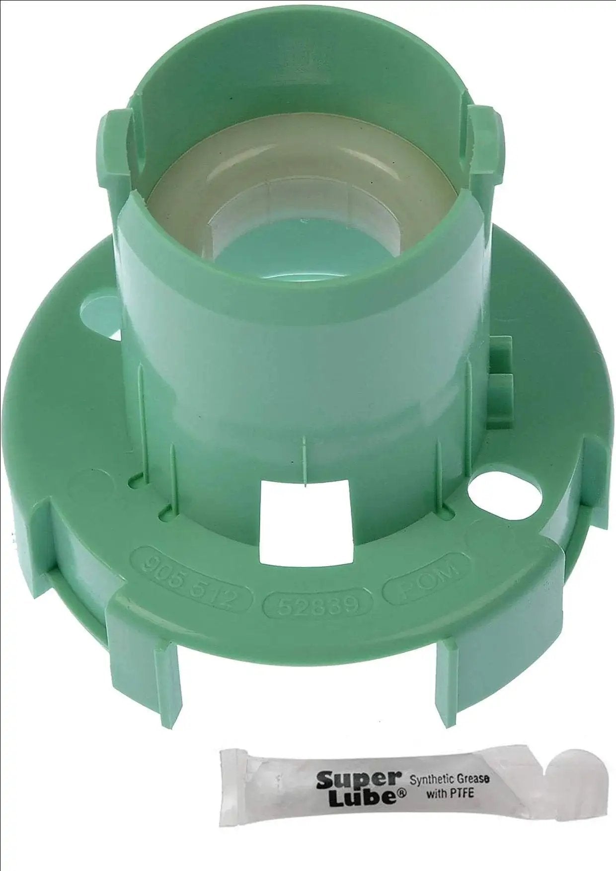 Steering Column Lower Bearing And Bushing Kit With Shaft Lube 905-512 Direct Replacement OE Quality, green plastic component with lube