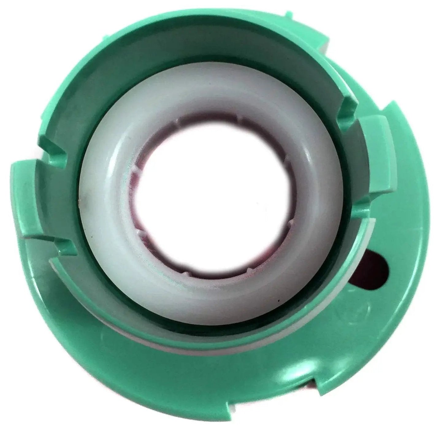 Top view of steering column lower bearing from the Steering Column Lower Bearing And Bushing Kit With Shaft Lube 905-512 Direct Replacement OE Quality.