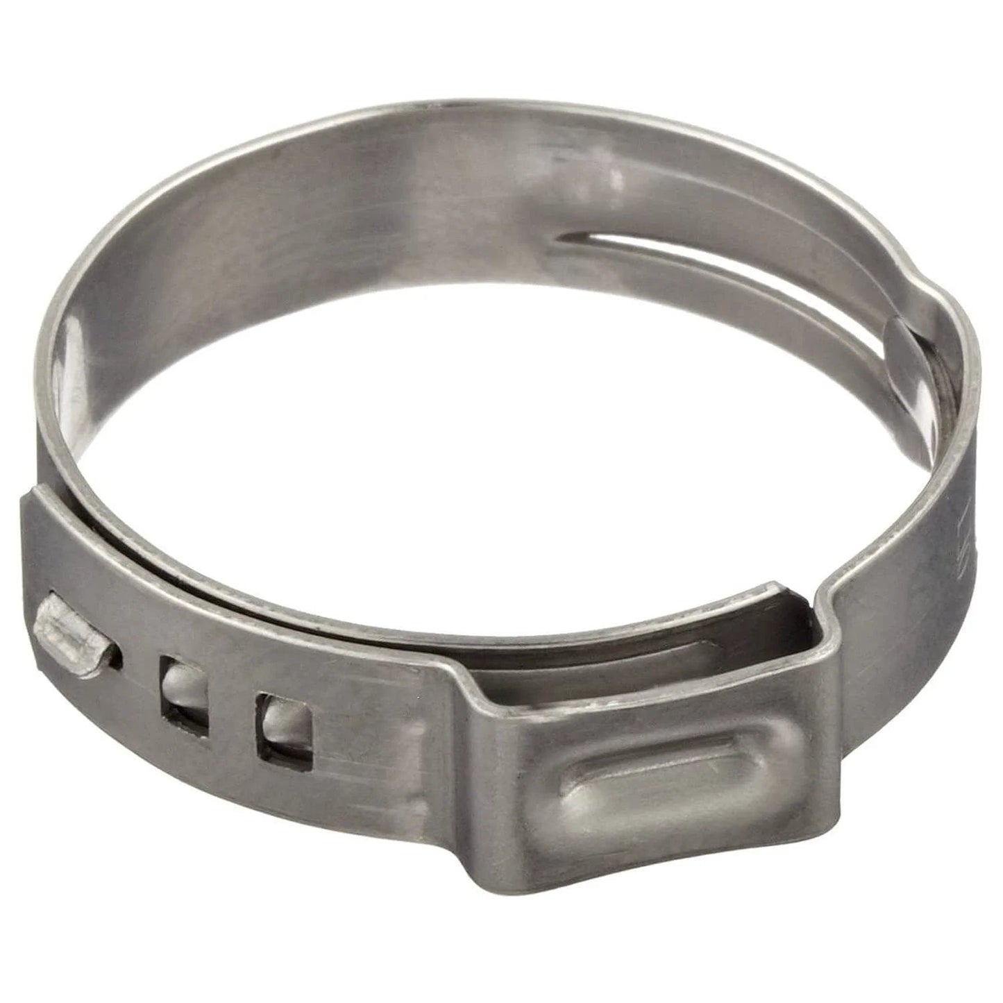 Oetiker Stepless Ear Clamps Size One And One Half Inch 38.5 Millimeter 10 Pack Single Ear Hose Clamps Durable Sealing Clamp Set