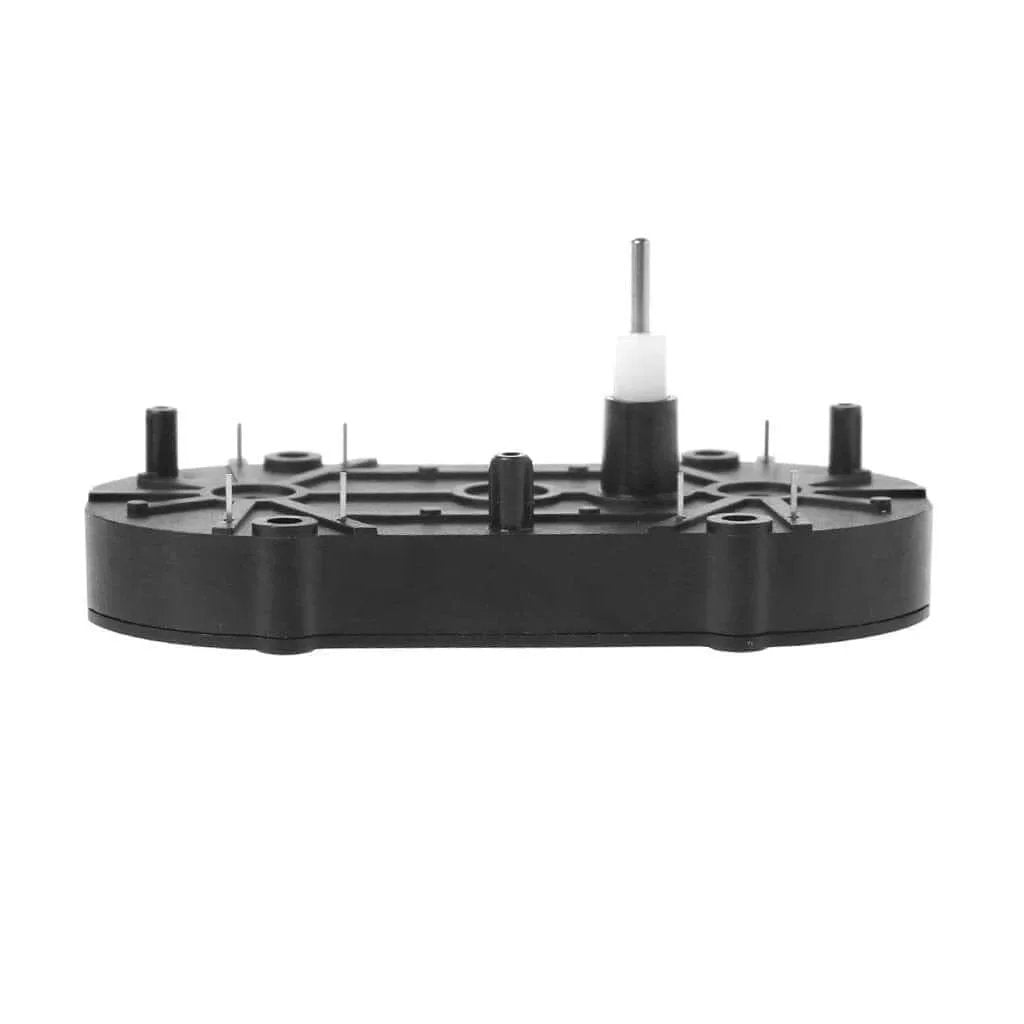 Side view of Stepper Rotation Motor 270 Degrees Auto Instrument Machine Black Plastic+Metal Black Plastic+Metal, 2.9 5.9cm(1.14 2.32in)