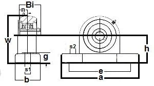 SUCP201-8-PBT Stainless Steel Pillow Block 1/2 Mounted Bearing