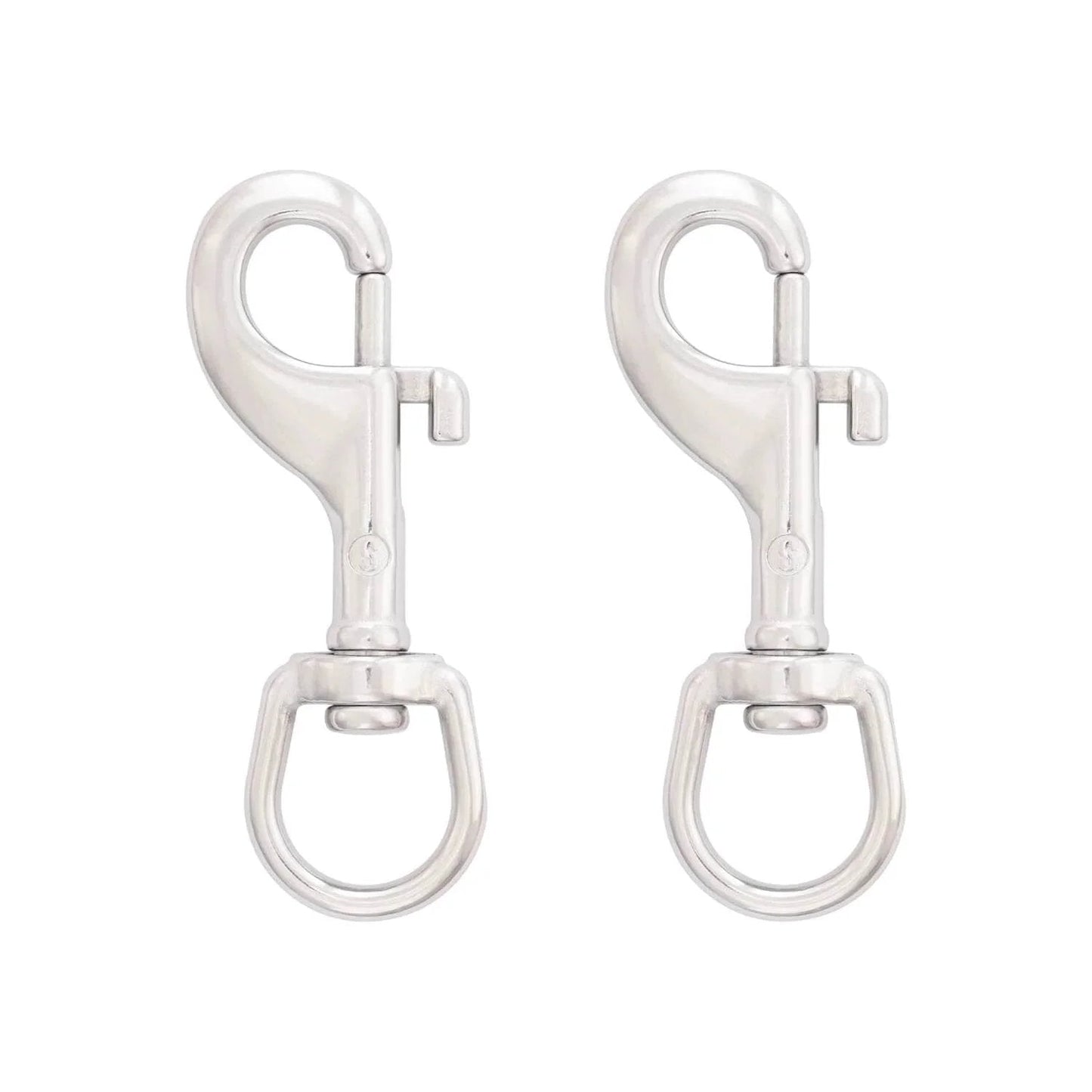2.75 Inch Swivel Eye Snap Hook Set Of 2 Marine Grade 316 Stainless Steel Scuba Bolt Snap Single Ended Flag Clips Swivel Snaps For Scuba Diving Flag Pole Rope Dog Leash Camera Strap