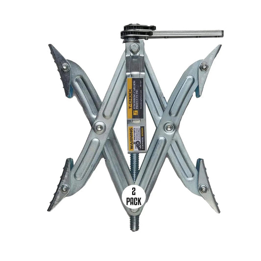 Heavy Duty Tandem Axle RV Wheel Chocks And Tire Stabilizers 2 Pack Keeps Campers Trailers Secure Fits Tires From 2 To 17 Inches Stromberg Carlson