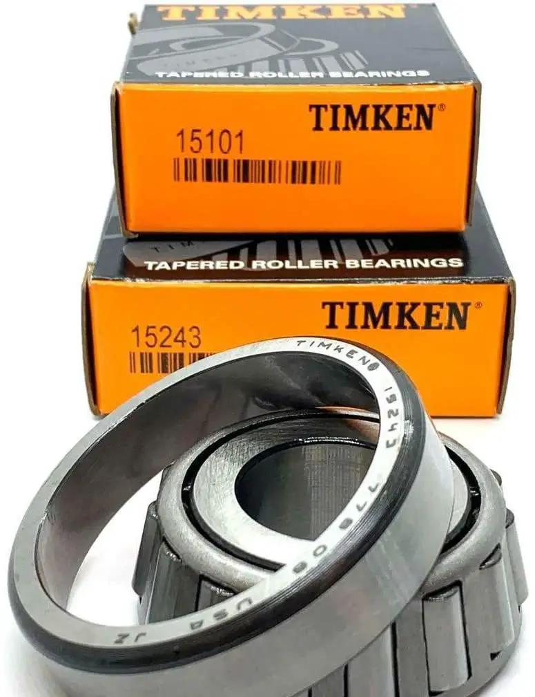 Made In USA Timken 15101 15243 Tapered Roller Bearing Cone Race Replacement with packaging visible
