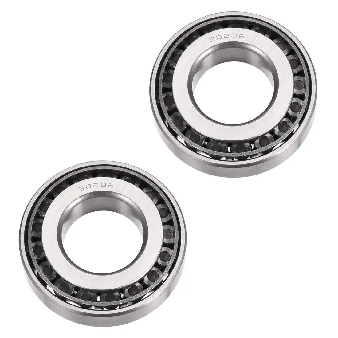 Premium tapered roller bearing cone and cup set with a 30mm bore, 62mm outer diameter and 17.5mm thickness, two-piece model 30206