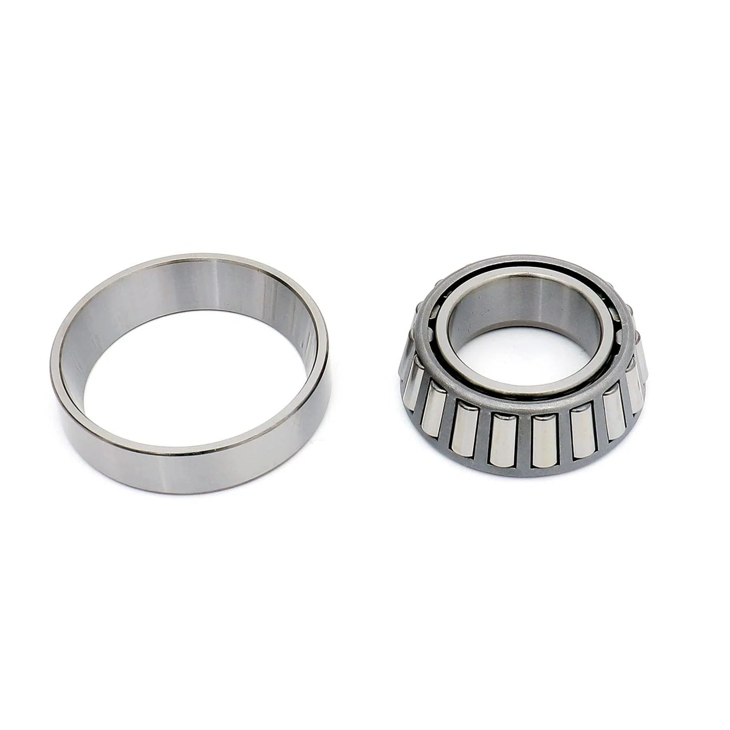 25580/25520 Tapered Roller Bearing Cup and Cone Set, Set of 4, showing individual cup and cone components, front view