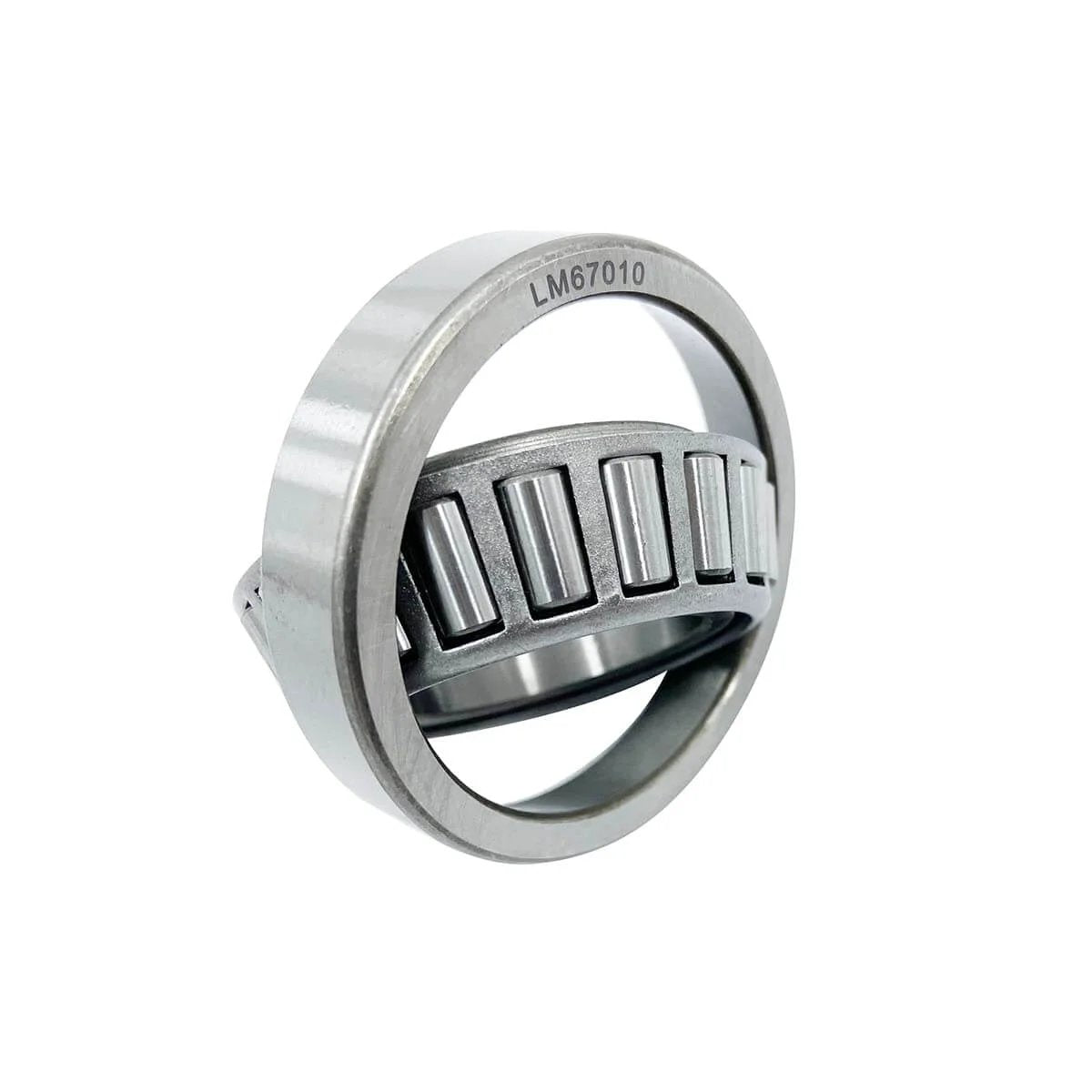 Tapered Roller Bearing LM67048 LM67010 1-1/4'' for 5000-6000 Axles, Set of 4, showing cone and race design
