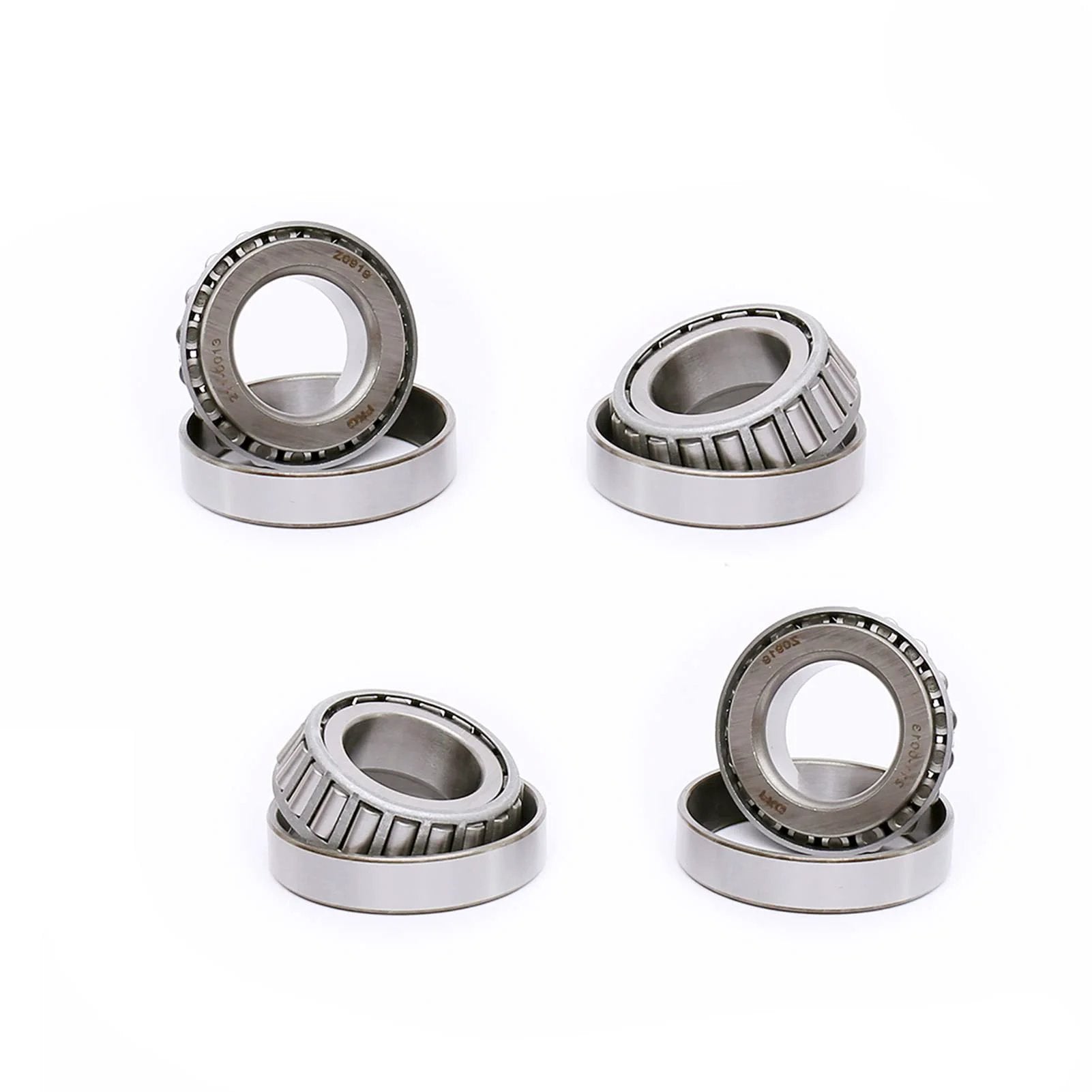 25580/25520 Tapered Roller Bearing Cup and Cone Set, Set of 4, displayed from a front angle on white background