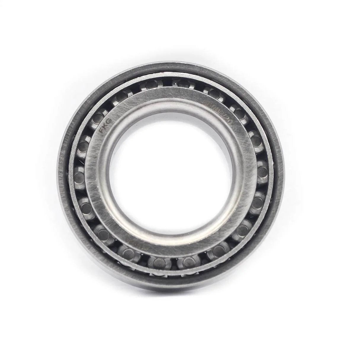 25580/25520 Tapered Roller Bearing Cup and Cone Set, metal, front view, inner diameter 1.75 inch, outer diameter 3.26 inch