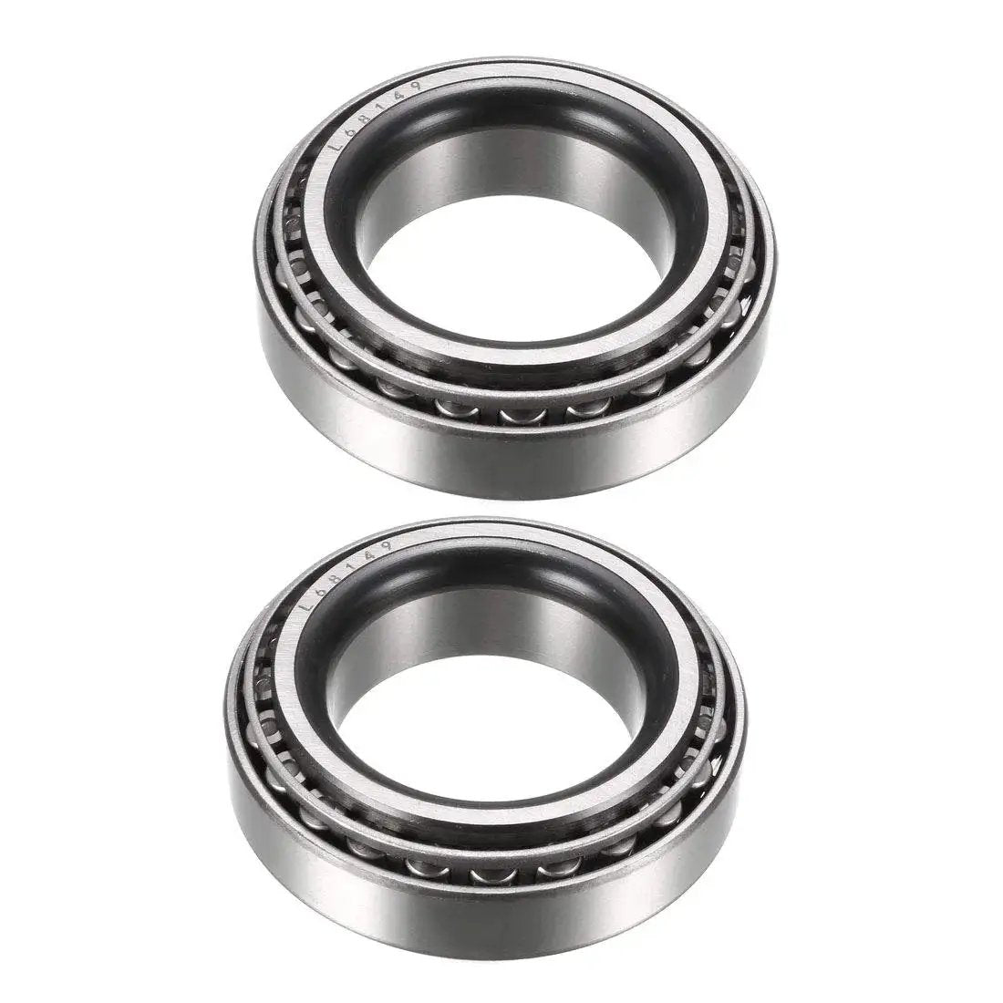 Two Piece Tapered Roller Bearing Cone And Cup Set for rotating systems support, bore 34.989mm, OD 59.131mm, width 15.875mm, 2 pack