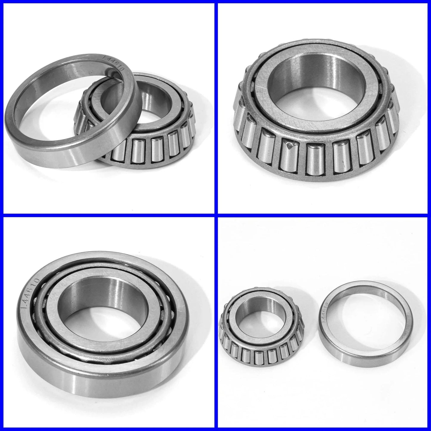 L44643/L44610 Tapered Roller Bearing Cone and Cup, 1.0000" Bore x 1.9800" OD x 0.5906" Thick Chrome Steel Taper Set A14 Bearings